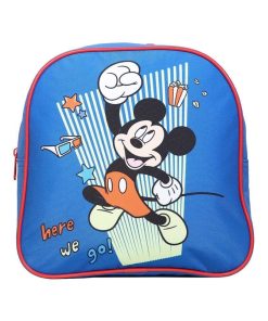 BAGTROTTER Sac à dos gouter maternelle DS Mickey Bleu - Bleu