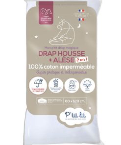 Protège matelas 2en1 - blanc
