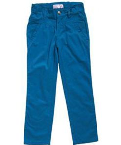 Pantalon coupe droite fille FAKIARA - Bleu