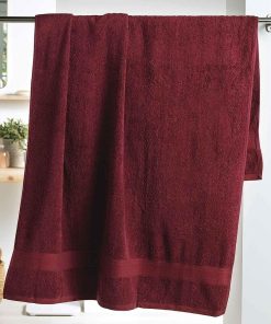 Serviette de toilette Couleur uni - Bordeaux