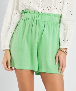Short 'JDY' avec ceinture élastiquée - Vert