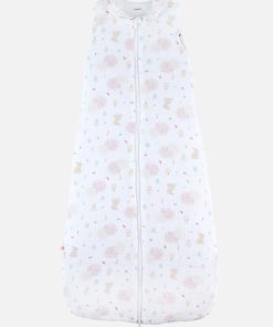 Gigoteuse 100 cm mousseline de coton BIO ouatinée, - Blanc