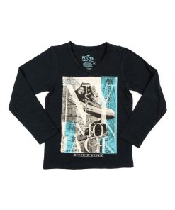 T-SHIRT JORAM BOY - Bleu marine