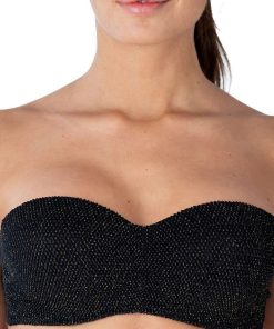 Bandeau de bain bretelles amovibles Puerto Banus - Noir