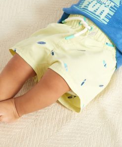 Short de bain 'surf' - Jaune