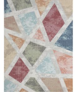 Tapis exterieur 160x220 SOYEUX E Multicolore OEKO TEX idéal pour le salon - Multicolore