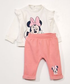 Ensemble jogging 'Minnie' - 2 pièces - gris/rose