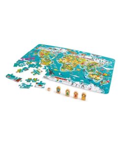 Puzzle 2 en 1 tour du monde - N/A