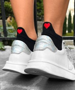Socquettes En Coton Amour- Sockup- 35-42 - Noir