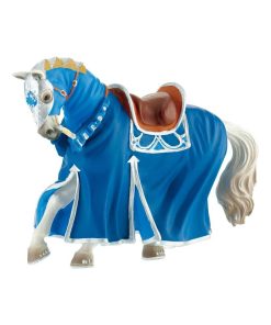 Figurine cheval tournoi bleu - N/A