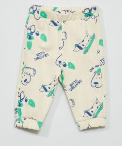 Pantalon de jogging avec imprimé - Blanc
