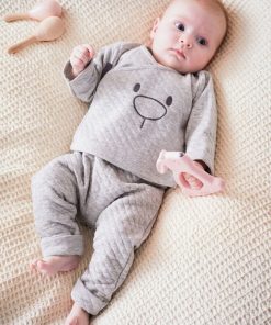 M&m set matelassé BIO - Gris