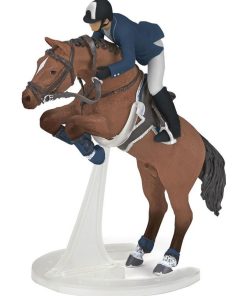 Cheval de saut d'obstacle et son cavalier - N/A