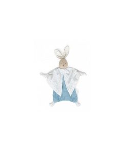 Doudou plat Petit pas lapinou bleu - N/A