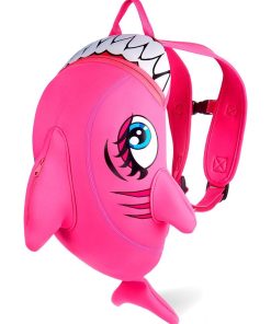 Sac à dos pour enfants | Requin Rose | Crazy Safety | Testé et certifié - Rose
