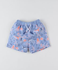 Boxer de bain double protection, - Bleu