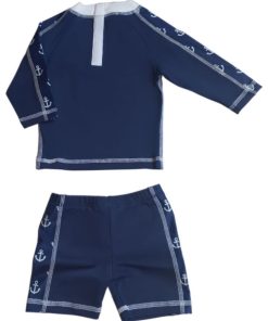 Ensemble Anti-UV garçon : Loup Bleu - Bleu