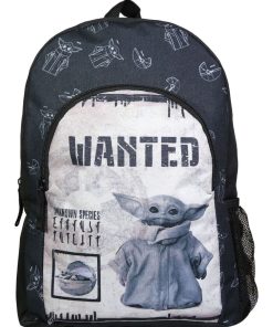 Sac à dos 37 cm avec poche Baby Yoda Star Wars / The Mandalorian Noir et Beige Bagtrotter - Noir