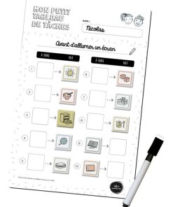 Mon Petit Tableau de Routine et Tâches magnétique - 10 étapes - N/A