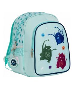 Sac à dos avec poche isotherme Monstres - Bleu