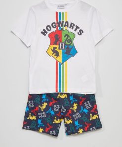 Pyjama 'Harry Potter' - 2 pièces - blanc/bleu