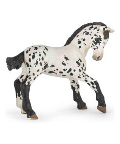 Figurine Cheval appaloosa noir : Poulain - N/A