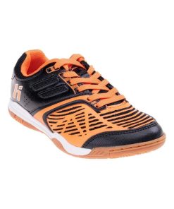 Huari - Chaussures de foot JORDI - Noir Orange
