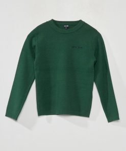 Pull en maille jersey à manches longues - Vert