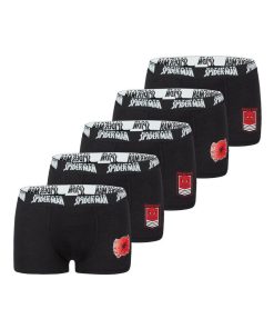 Lot de 5 Boxers garçon petite taille Spiderman Ultimate Spiderman - Noir