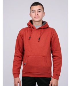 Sweat capuche WIDEM-J - Rouge brique