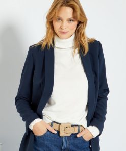 Veste blazer mi-longue - bleu marine