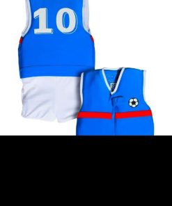Maillot de Bain Lyrone Enfant avec Flotteurs - Accessoire de Natation Garçon - Bleu