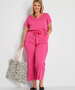 Combinaison pantalon fluide - Rose
