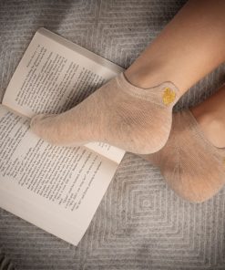Socquettes En Coton Coeur- Sockup- 35-42 - Beige