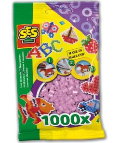 Sachet de 1000 perles Technique à repasser : Rose métal - N/A