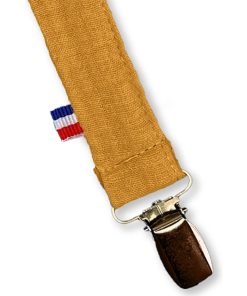 Attache Tétine en Coton Bio Teddy Honey - Beige