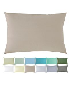 Taie d'oreiller bébé - 100% coton Bio - 'P'tit Basile' - Gris taupe