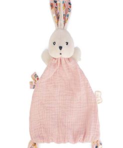 Doudou Plat Lapin Rose Coquelicot K'doux - N/A