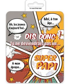 Carte à gratter - Tu vas être papi - Blanc