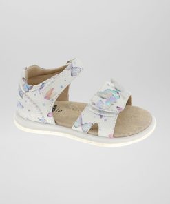 Sandales 'papillons' à scratchs - Blanc