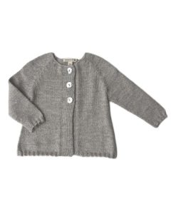Gilet Bébé Malou en Alpaga Gris - Gris