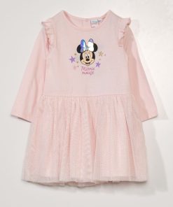 Robe 'DS' 'Minnie' effet 2 en 1 - Rose