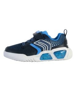 Basket à Scratch Enfant Geox Illuminus - Bleu