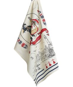 Torchon Bigoudene bretagne 50 x 70 cm - Beige