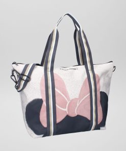 Sac type cabas 'Minnie' en toile - Gris