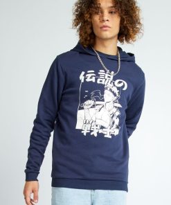 Sweat en molleton - Bleu marine