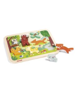Puzzle à encastrement Chunky Forêt (7 pièces) - N/A