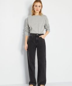 Jean wide leg - L32 - noir