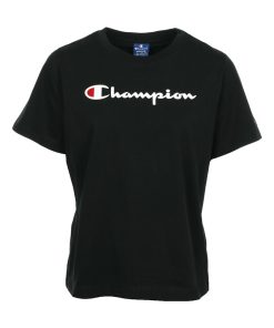 Champion Crewneck T-Shirt Wn's - Noir Blanc