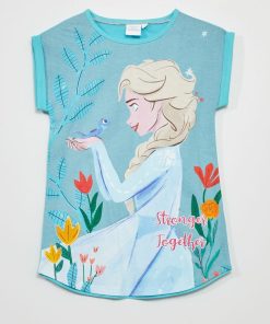 Chemise de nuit 'Reine des neiges' 'DS' - bleu